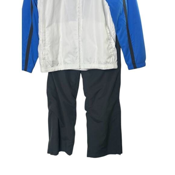 Reebok Windbreaker Jacket & Pants Tracksuit Windsuit White & Gray Medium NEW - Picture 3 of 12